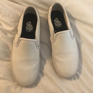 Women’s White Slip-on Vans